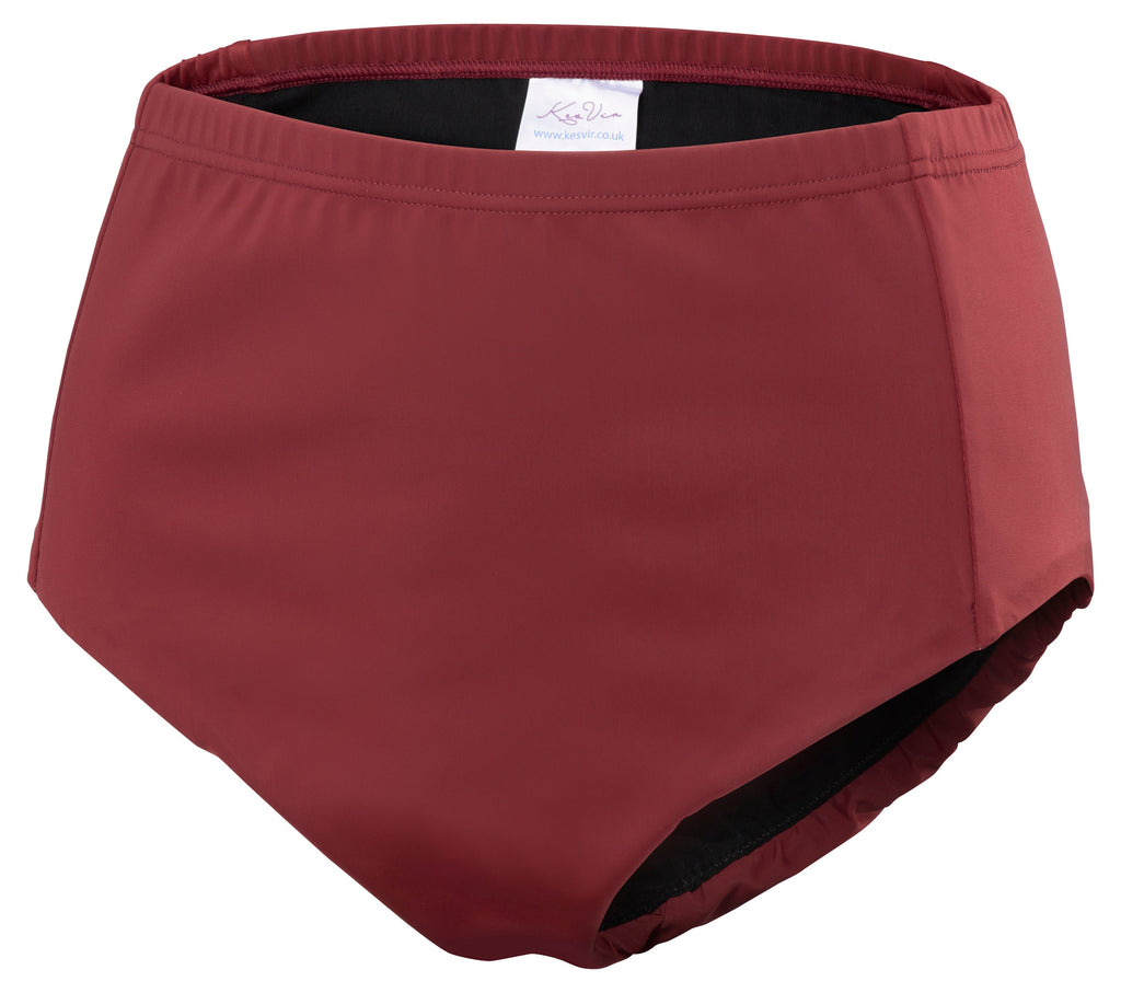 Women's Period Swim Briefs - Kenya Red